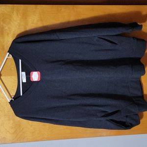 V neck pocket sweatshirt